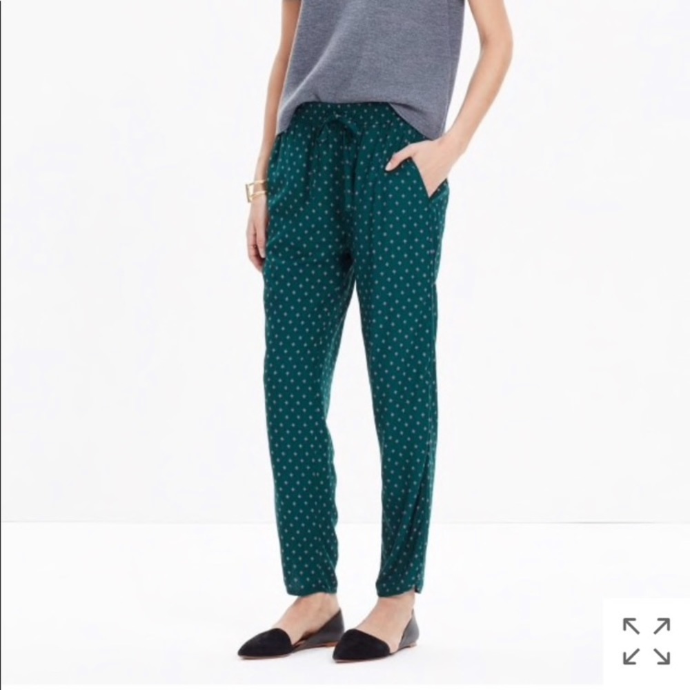 Madewell Track Trouser foulard dot